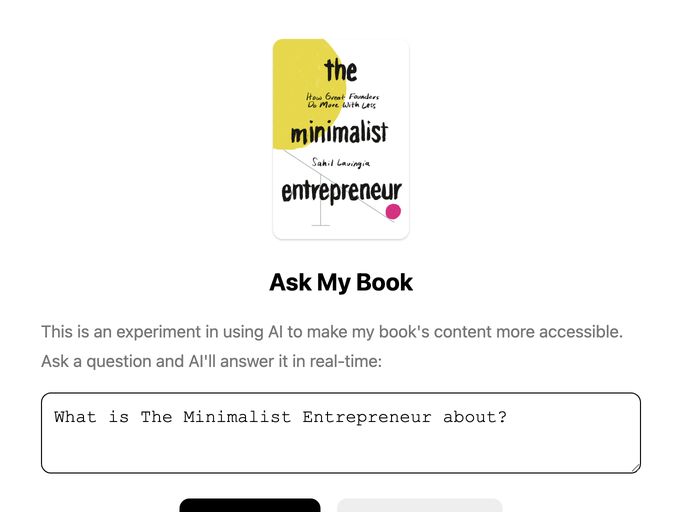 screenshot of Askmybook