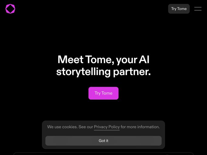 screenshot of Tome