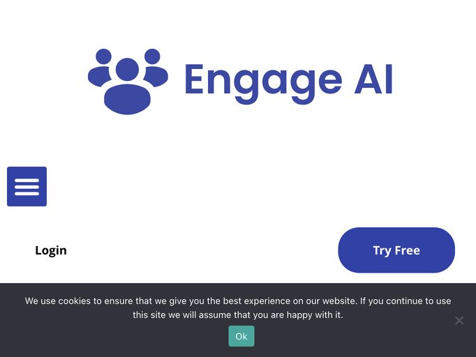 screenshot of Engage AI