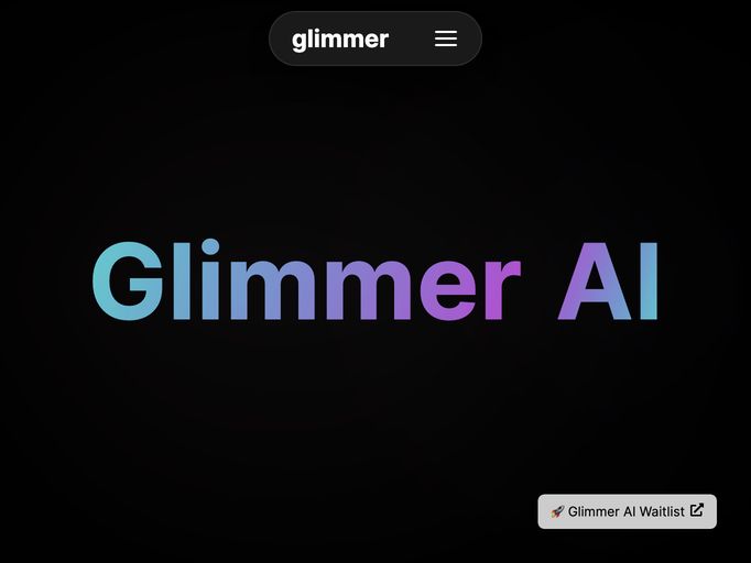 screenshot of Glimmer AI