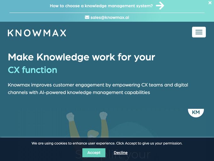 screenshot of Knowmax