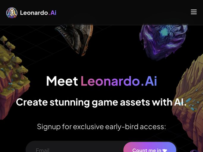 screenshot of Leonardo.ai