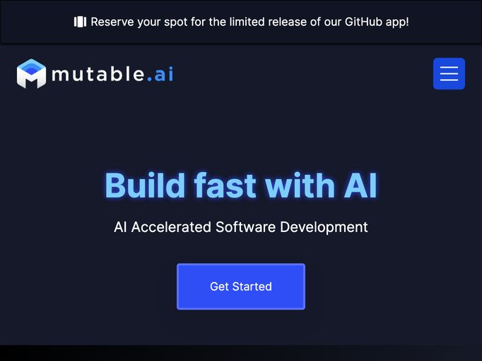 screenshot of Mutable AI