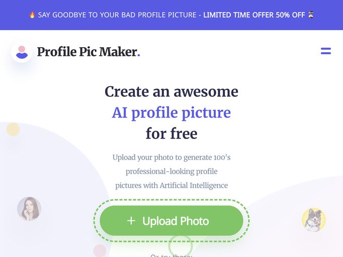 screenshot of Pfpmaker