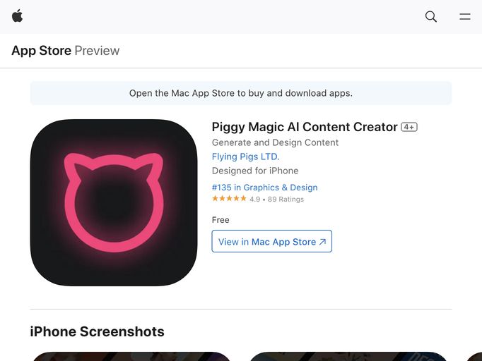 screenshot of Piggy