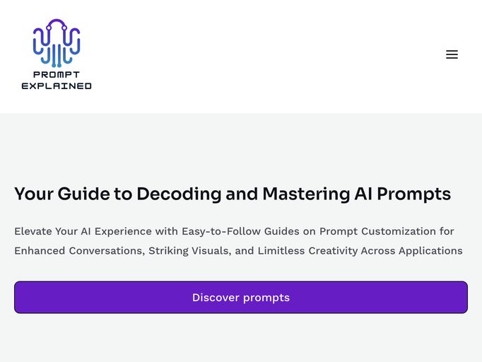 screenshot of PromptExplained