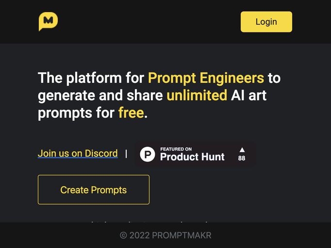 screenshot of Promptmakr