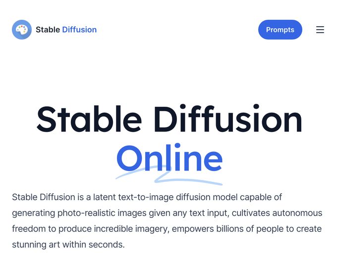 screenshot of Stable Diffusion