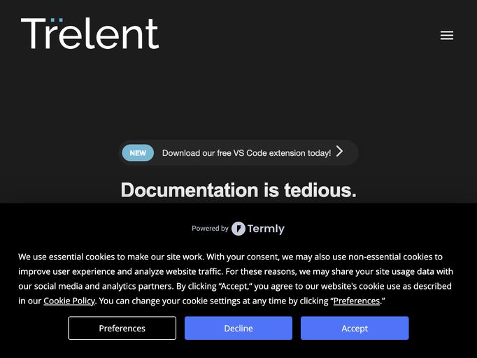 screenshot of AI Docstrings