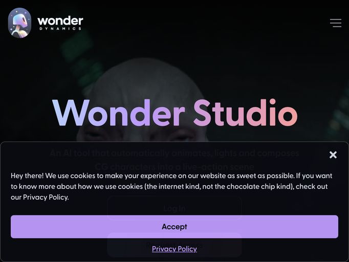 screenshot of Wonder Dynamics