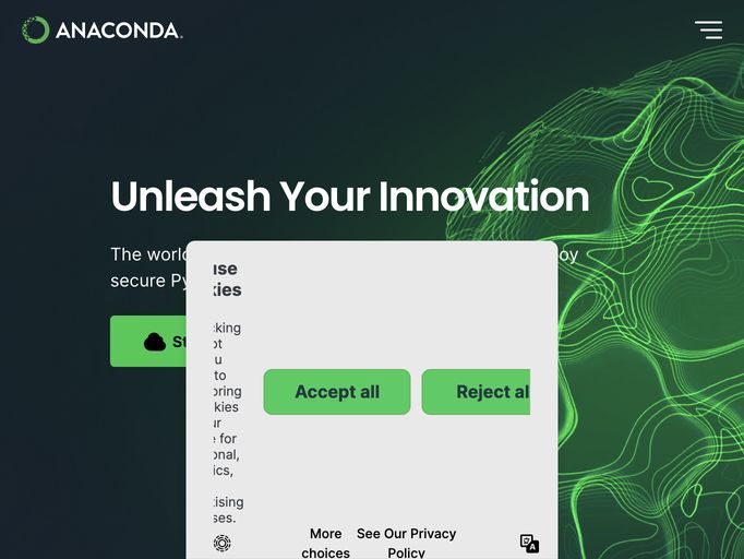 screenshot of Anaconda