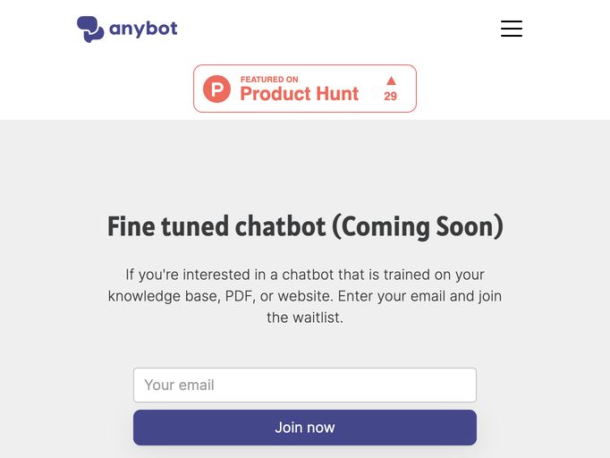 screenshot of AnyBot