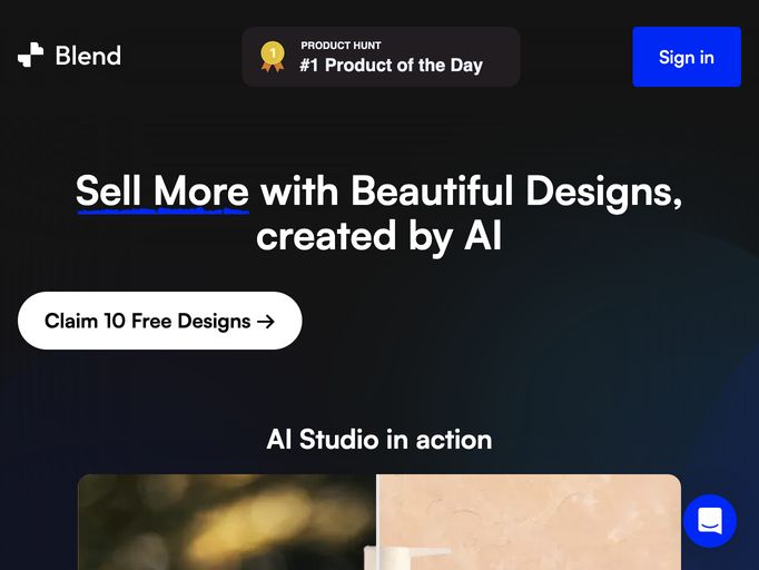 screenshot of Blend Studio