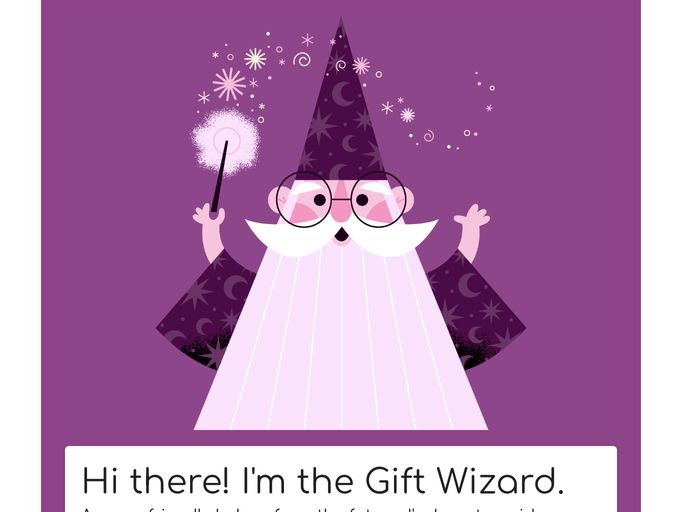 screenshot of GiftWizard