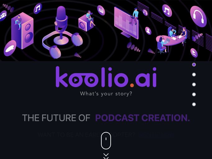 screenshot of Koolio.ai