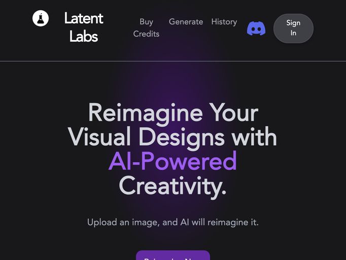 screenshot of Latent Labs