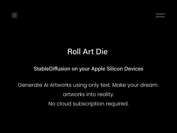 screenshot of Roll Art Die