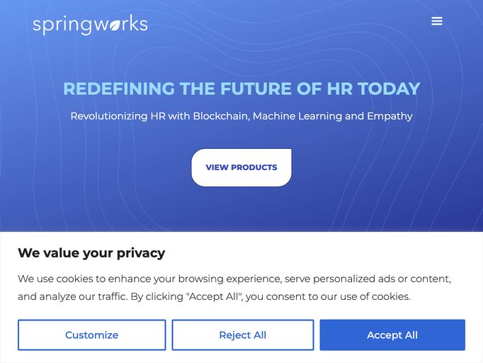 screenshot of Springworks