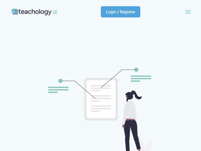 screenshot of teachology.ai